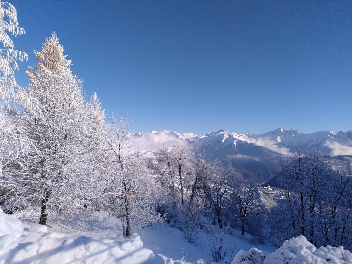 Apt 2 Chambres Calme Vue vallée 500m des pistes Le Corbier Extérieur photo